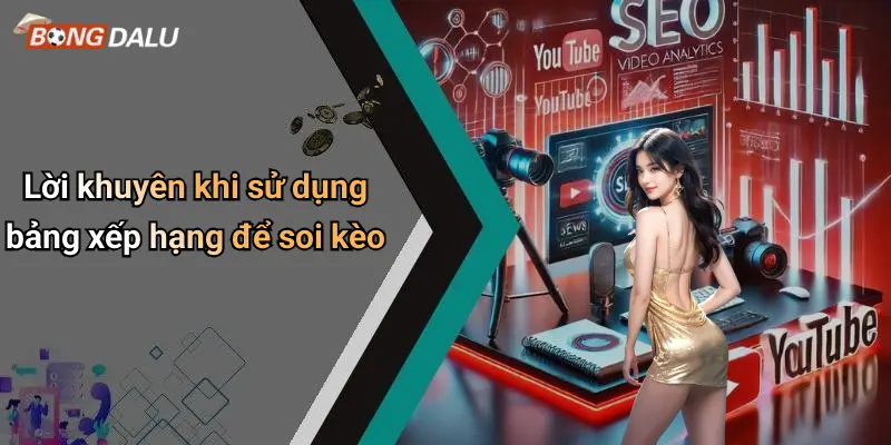 Lời khuyên khi sử dụng bảng xếp hạng để soi kèo