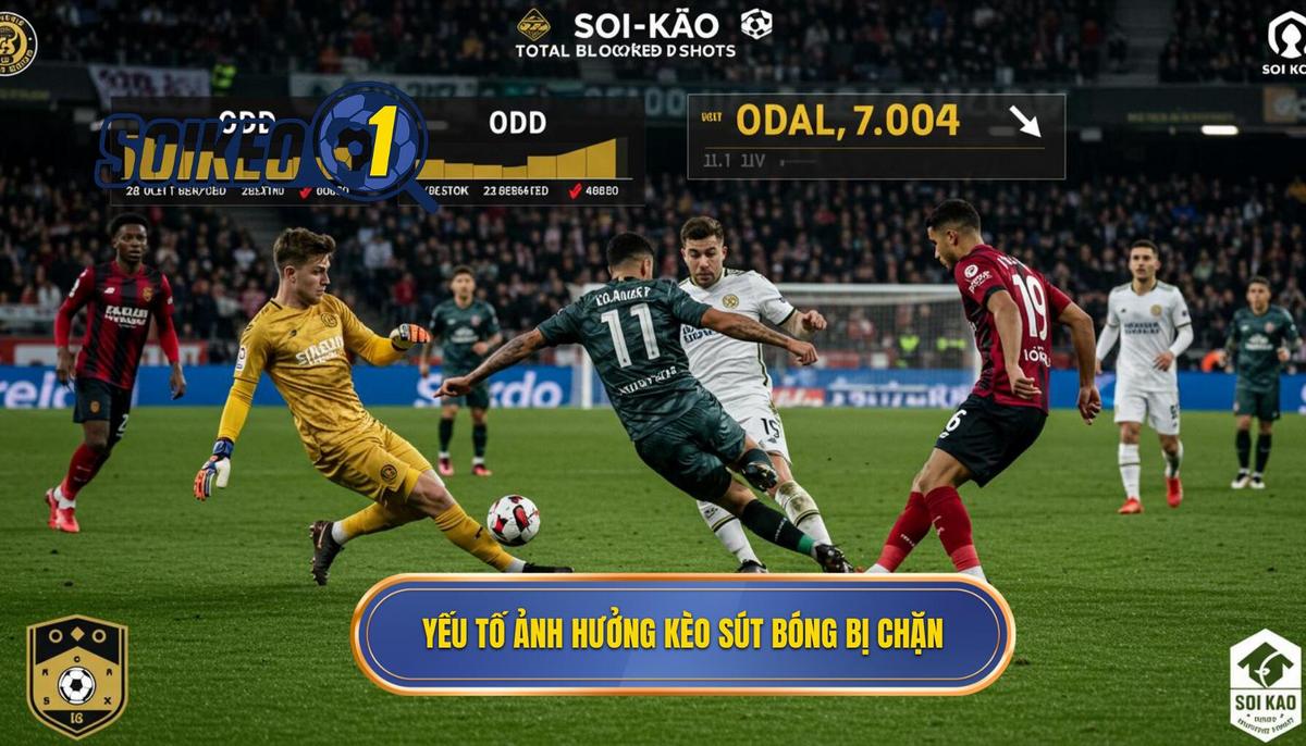 Các Yếu Tố Ảnh Hưởng Chủ Chốt Đến Kèo Cược Tổng Số Lần Sút Bóng Bị Chặn