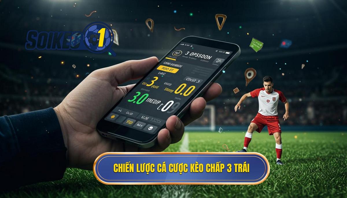 Chiến Lược Ứng Dụng Mẹo Cá Cược Kèo Chấp 3 Trái Hiệu Quả