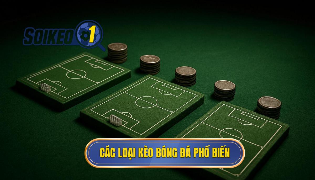 Khái quát về các loại kèo bóng đá phổ biến nhất