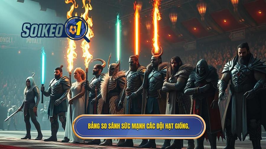 Bảng so sánh sức mạnh các đội hạt giống